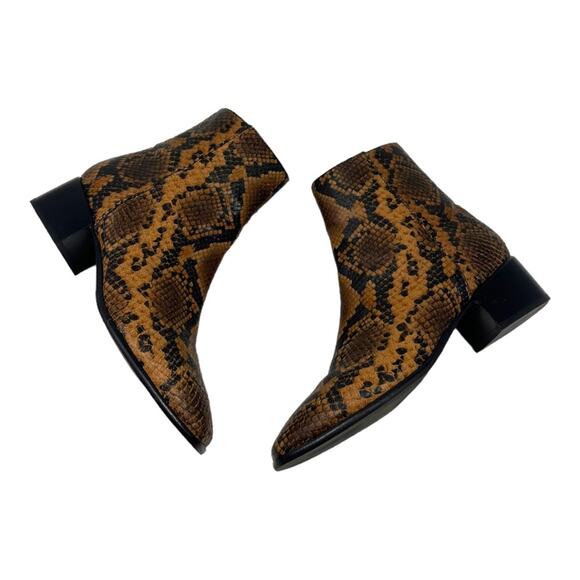 Rag & Bone Women's Aslen Snake Print Booties Size 36.5/6.5 - Picture 9 of 9